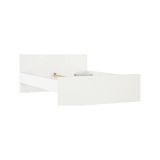 Letto piazza e mezza Gustava, 197x146 h80 cm, Bianco