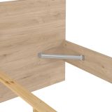 Letto piazza e mezza Gustava, 197x146 h80 cm, Rovere