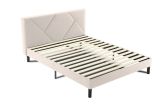 Letto piazza e mezza Hemera, 120x190 cm, Beige