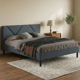 Letto piazza e mezza Hemera, 120x190 cm, Blu