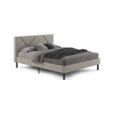 Letto piazza e mezza Hemera, 120x190 cm, Tortora