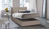 Letto piazza e mezza Latona, adatto per materasso Cm 120x190, Tortora