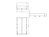 Letto Piazza e Mezza Marrone Rovere Nero Dimensione Materasso 120x200 cm, Imbottito - Norcia
