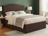 Letto Piazza e Mezza Marrone Sfoderabile Contenitore, Dimensione Materasso 120x200 cm - Pogno