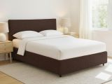 Letto Piazza e Mezza Marrone Sfoderabile Contenitore, Dimensione Materasso 120x200 cm - Silandro