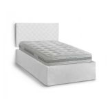 Letto piazza e mezza Opale, Cm 120x190, Bianco