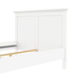 Letto piazza e mezza Phanfone, 158x201 h110 cm, Bianco