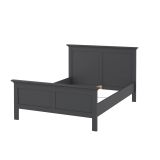 Letto piazza e mezza Phanfone, 158x201 h110 cm, Grigio