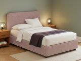 Letto Piazza e Mezza Rosa Antico Sfoderabile Contenitore, Dimensione Materasso 120x200 cm - Rezzago