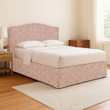 Letto Piazza e Mezza Rosa Sfoderabile Contenitore, Dimensione Materasso 120x190 cm - Lavagna