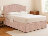 Letto Piazza e Mezza Rosa Sfoderabile Contenitore, Dimensione Materasso 120x190 cm - Lavagna