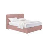 Letto Piazza e Mezza Rosa Sfoderabile Contenitore, Dimensione Materasso 120x200 cm - Codevigo
