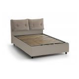 Letto piazza e mezza Rubino, adatto per materasso Cm 120x190, Tortora
