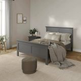 Letto piazza e mezza Umbert, 211x158 h110 cm, Grigio