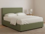Letto Piazza e Mezza Verde Sfoderabile Contenitore, Dimensione Materasso 120x190 cm - Ciconio