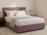 Letto Piazza e Mezza Viola Lilla Sfoderabile Contenitore, Dimensione Materasso 120x190 cm - Ciconio