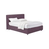 Letto Piazza e Mezza Viola Lilla Sfoderabile Contenitore, Dimensione Materasso 120x190 cm - Medolago