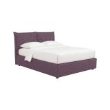 Letto Piazza e Mezza Viola Lilla Sfoderabile Contenitore, Dimensione Materasso 120x190 cm - Rabbi
