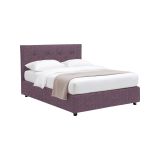 Letto Piazza e Mezza Viola Lilla Sfoderabile Contenitore, Dimensione Materasso 120x200 cm - Pollutri