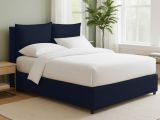 Letto Piazza e Mezza Viola Scuro Sfoderabile Contenitore, Dimensione Materasso 120x200 cm - Diamante