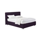 Letto Piazza e Mezza Viola Sfoderabile Contenitore, Dimensione Materasso 120x190 cm - Medolago