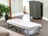Letto Pieghevole Bianco Materasso Incluso Sfoderabile, Dimensione Materasso 80x190x10 cm - Chiauci