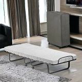 Letto Pieghevole Bianco Materasso Incluso Sfoderabile, Dimensione Materasso 80x190x10 cm - Nives