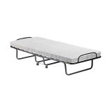 Letto Pieghevole Bianco Materasso Incluso Sfoderabile, Dimensione Materasso 80x190x10 cm - Nives