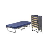 Letto Pieghevole blu Materasso Incluso Dimensione Materasso 80x190x10 cm, Imbottito - Peccioli