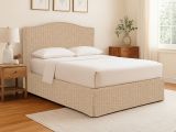 Letto Singolo Beige Sfoderabile Contenitore, Dimensione Materasso 90x190 cm - Orvieto