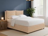 Letto Singolo Beige Sfoderabile Contenitore, Dimensione Materasso 90x190 cm - Ripi