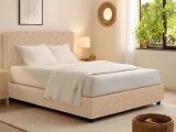 Letto Singolo Beige Sfoderabile Contenitore, Dimensione Materasso 90x190 cm - Sinio