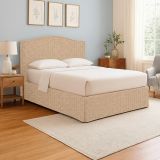 Letto Singolo Beige Sfoderabile Contenitore, Dimensione Materasso 90x200 cm - Copparo