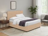 Letto Singolo Beige Sfoderabile Contenitore, Dimensione Materasso 90x200 cm - Serrone