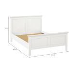 Letto singolo bianco 158x200cm rete inclusa - Arcevia