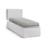 Letto singolo bianco 80x190cm materasso incluso - Ascra
