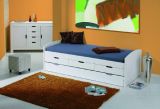 Letto Singolo Bianco Contenitore Dimensione Materasso 90x190 cm, Singolo - Spoltore
