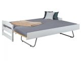 Letto Singolo Bianco Contenitore Singolo, - Anaunia