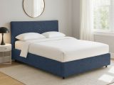 Letto Singolo blu Sfoderabile Contenitore, Dimensione Materasso 90x190 cm - Quisquina