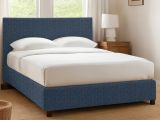 Letto Singolo blu Sfoderabile Contenitore, Dimensione Materasso 90x200 cm - Maccagno