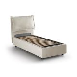 Letto singolo contenitore beige 105x205cm in legno - Aigor