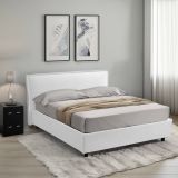 Letto singolo contenitore bianco 100x220cm materasso incluso - Atrelmo