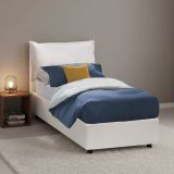 Letto singolo contenitore bianco 180x210cm rete inclusa - Adet