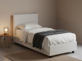 Letto singolo contenitore bianco 95x205cm comfort - Grecale