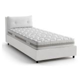 Letto singolo contenitore bianco 95x205cm comodo - Arcisate