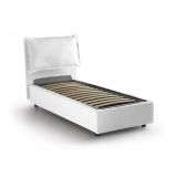 Letto singolo contenitore bianco 95x205cm in legno - Alto
