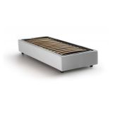 Letto singolo contenitore bianco 95x205cm moderno in legno - Adoxa