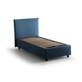 Letto singolo contenitore blu 105x205cm rete inclusa - Ajan