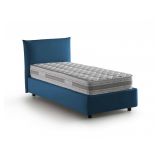 Letto singolo contenitore blu 110x215cm materasso incluso - Azeglio