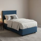 Letto singolo contenitore blu 95x205cm sfoderabile - Acuila